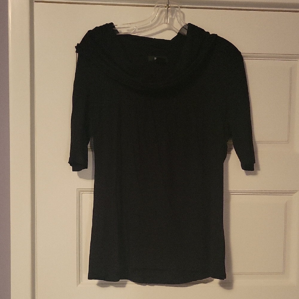 Style & Co. Elegant Black Short Sleeve Top